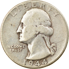 Moneta, USA, Washington Quarter, Quarter, 1944, U.S. Mint, Philadelphia