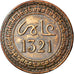 Coin, Morocco, 'Abd al-Aziz, 2 Mazunas, 1903, EF(40-45), Bronze, KM:15.1