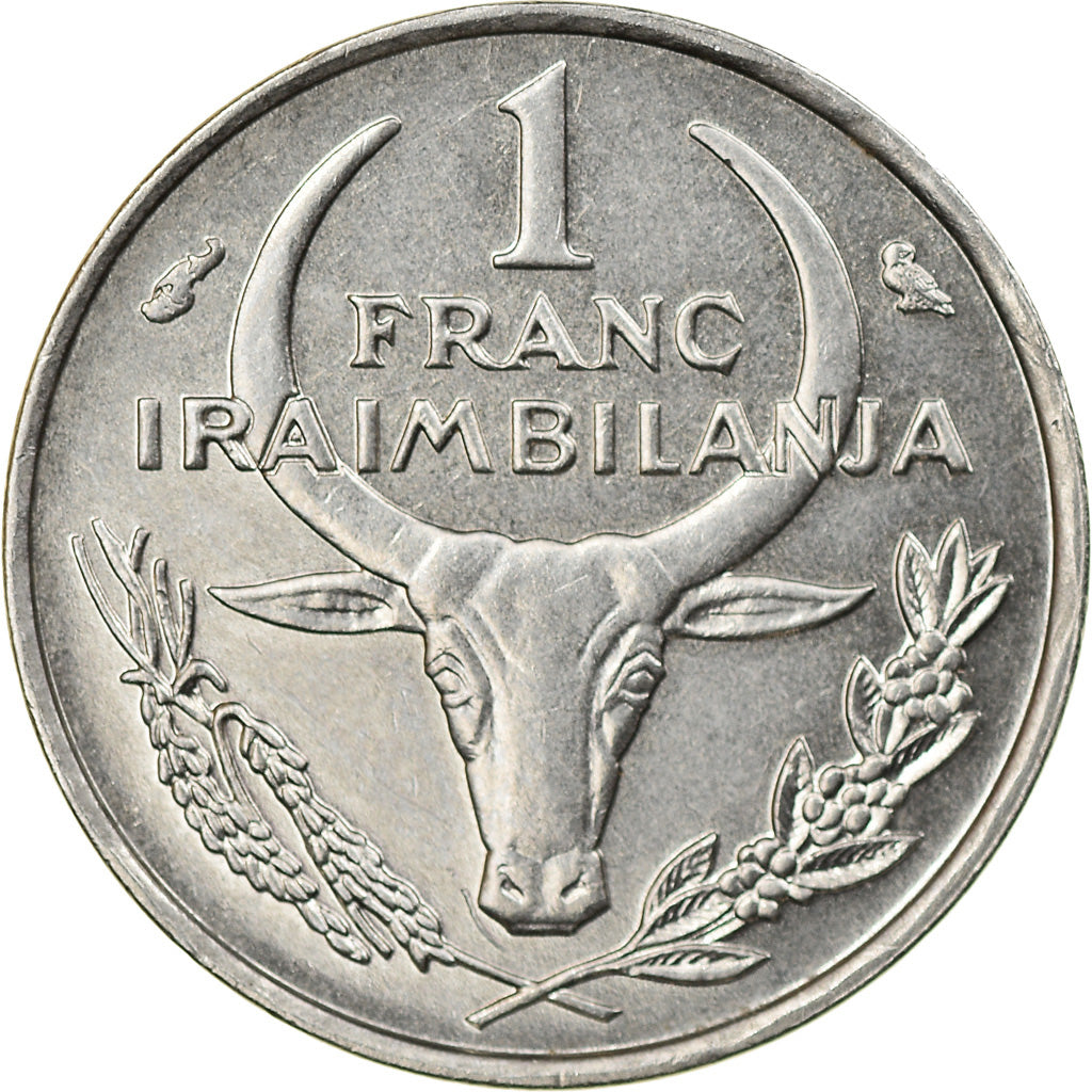 Coin, Madagascar, Franc, 1965, Paris, AU(55-58), Stainless Steel, KM:8