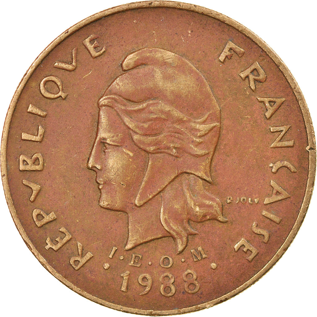 Münze, French Polynesia, 100 Francs, 1988, Paris, SS, Nickel-Bronze, KM:14
