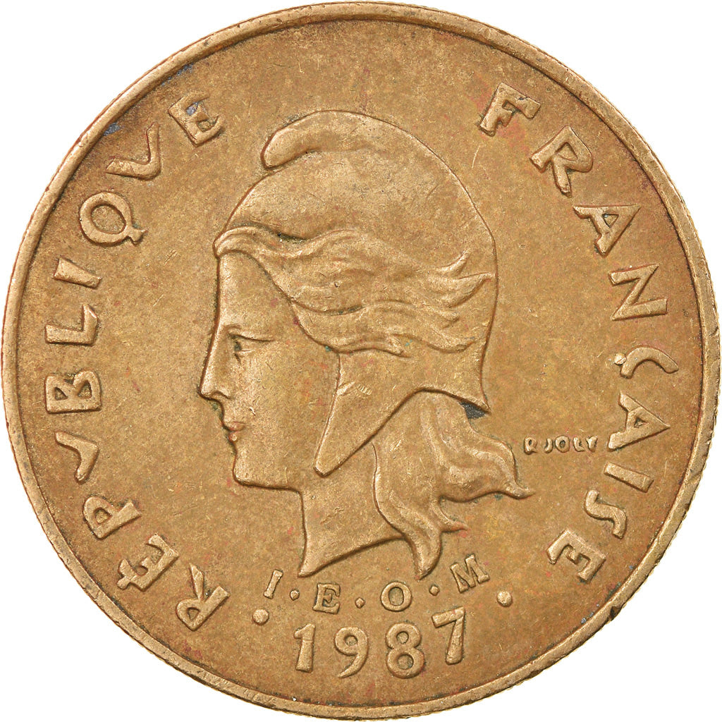 Coin, French Polynesia, 100 Francs, 1987, Paris, EF(40-45), Nickel-Bronze, KM:14