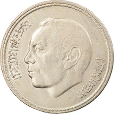 Monnaie, Maroc, al-Hassan II, 5 Dirhams, 1975/AH1395, Paris, TTB, Copper-nickel