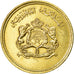 Coin, Morocco, al-Hassan II, 10 Santimat, 1974, AU(50-53), Aluminum-Bronze