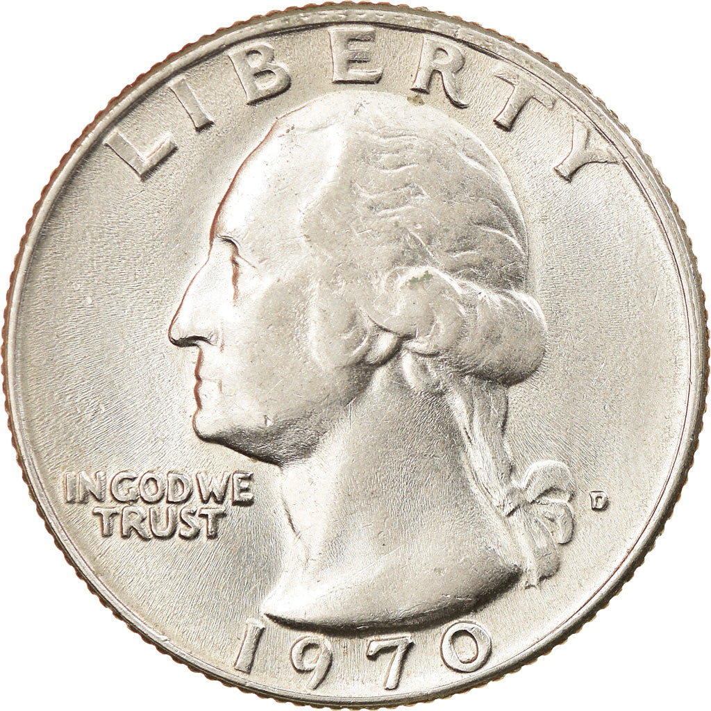 Coin, United States, Washington Quarter, Quarter, 1970, U.S. Mint, Denver
