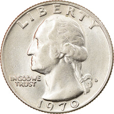 Coin, United States, Washington Quarter, Quarter, 1970, U.S. Mint, Denver