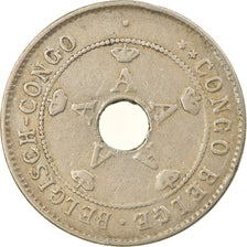 Moneta, Congo belga, 10 Centimes, 1911, Heaton, BB, Rame-nichel, KM:18