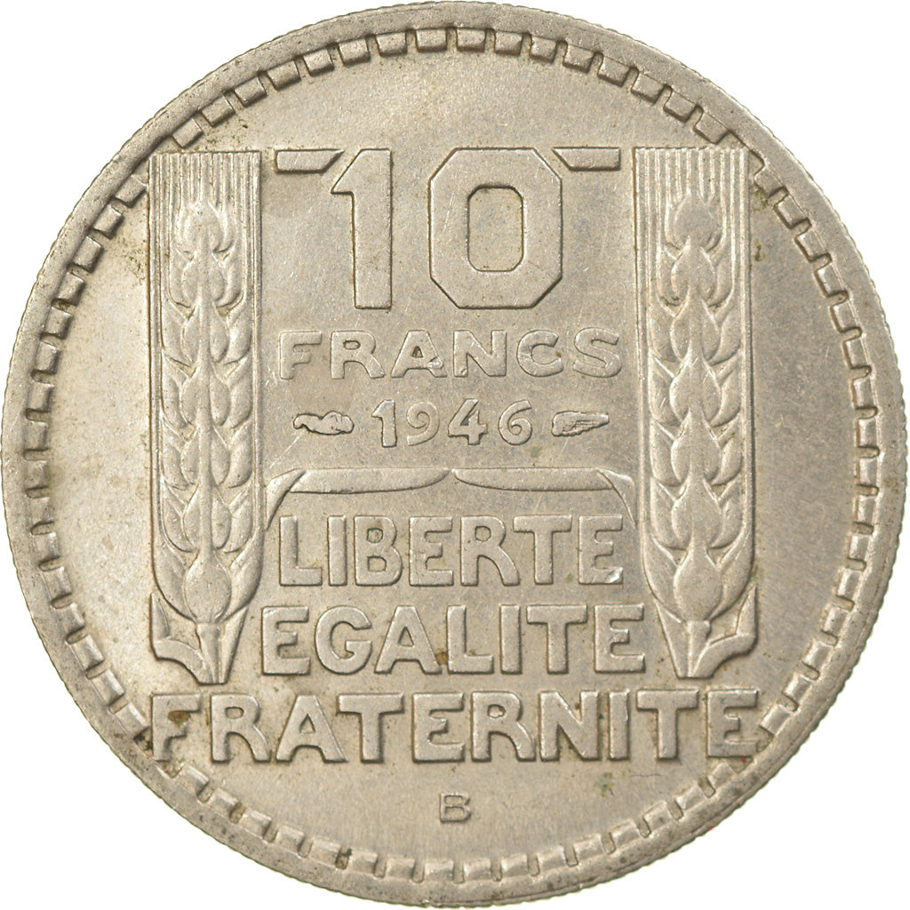 Coin, France, Turin, 10 Francs, 1946, Beaumont - Le Roger, EF(40-45)