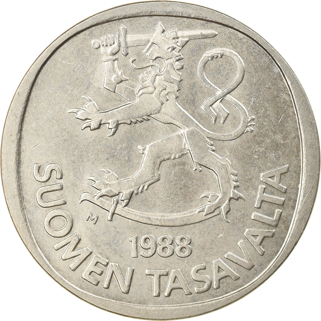 Monnaie, Finlande, Markka, 1988, TTB+, Copper-nickel, KM:49a