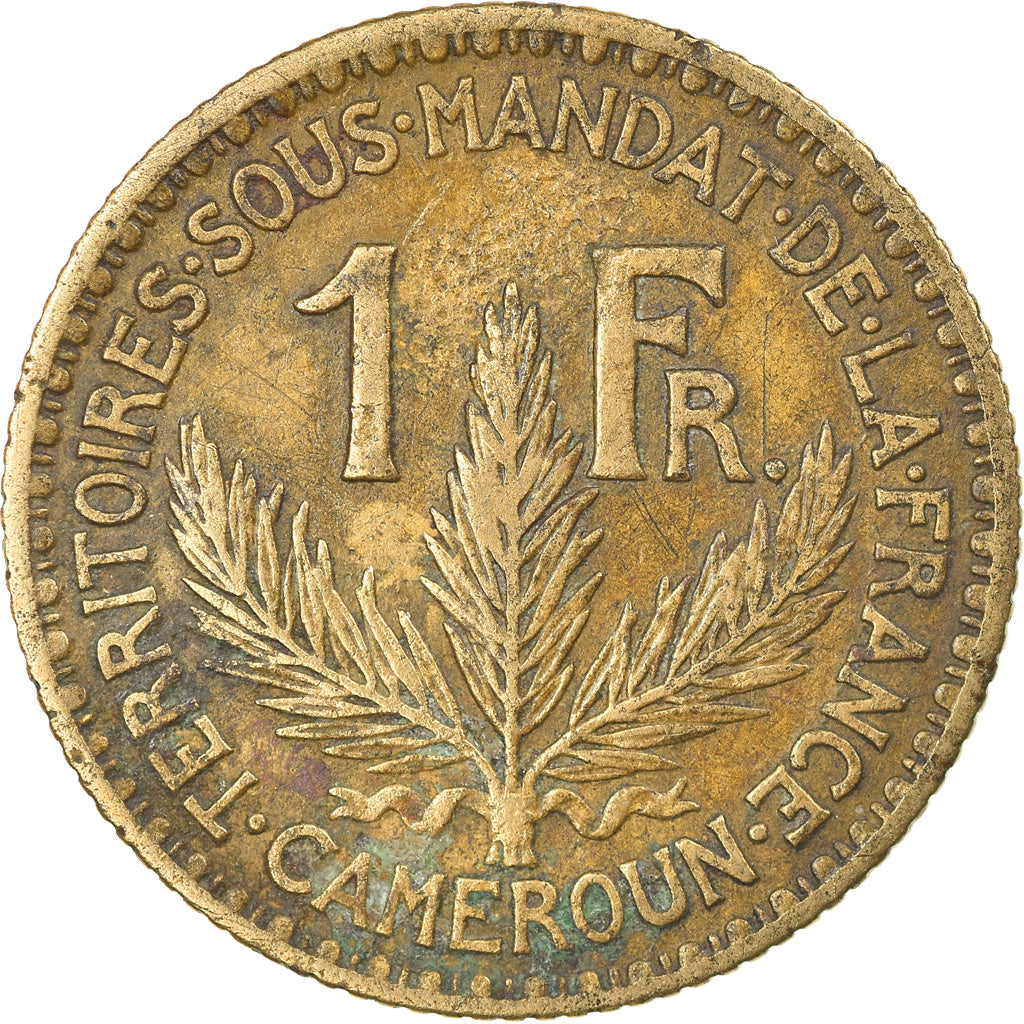 Coin, Cameroon, Franc, 1924, Paris, VF(30-35), Aluminum-Bronze, KM:2