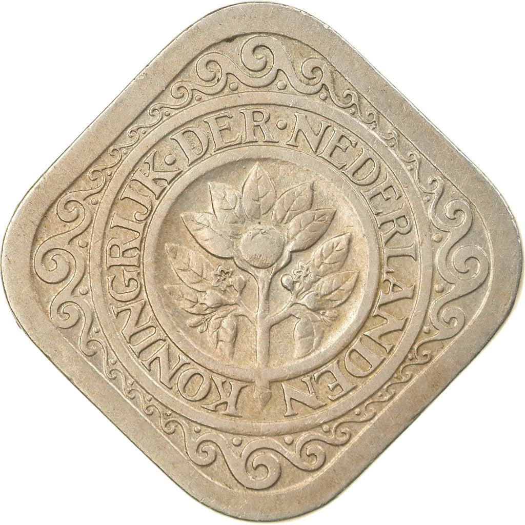 Coin, Netherlands, Wilhelmina I, 5 Cents, 1914, EF(40-45), Copper-nickel, KM:153