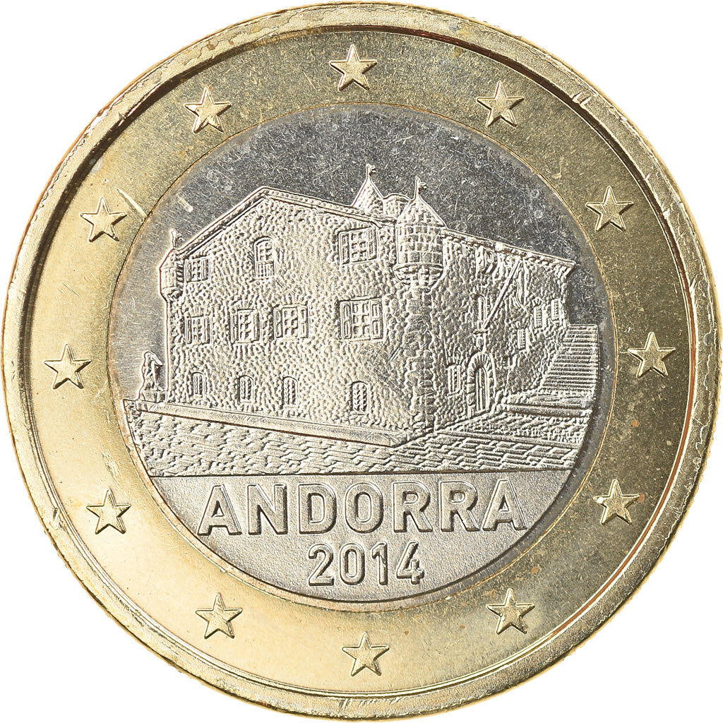 Andorra, 1 Euro, 2014, SC, Bimetálico, KM:New