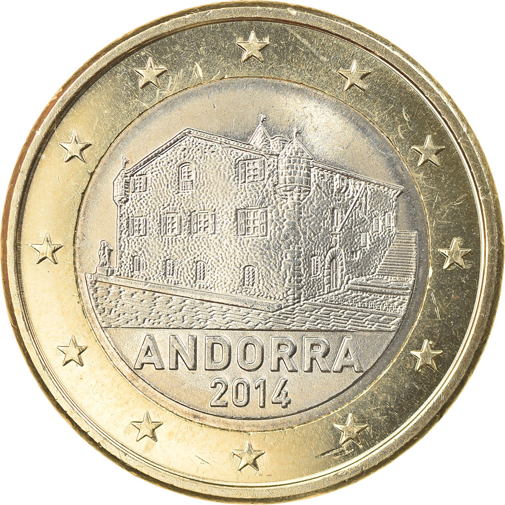 Andorra, 1 Euro, 2014, MS(63), Bi-Metallic, KM:New