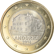 Andorra, 1 Euro, 2014, MS(63), Bi-Metallic, KM:New