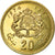 Moneta, Maroko, al-Hassan II, 20 Santimat, 1974, AU(50-53), Aluminium-Brąz