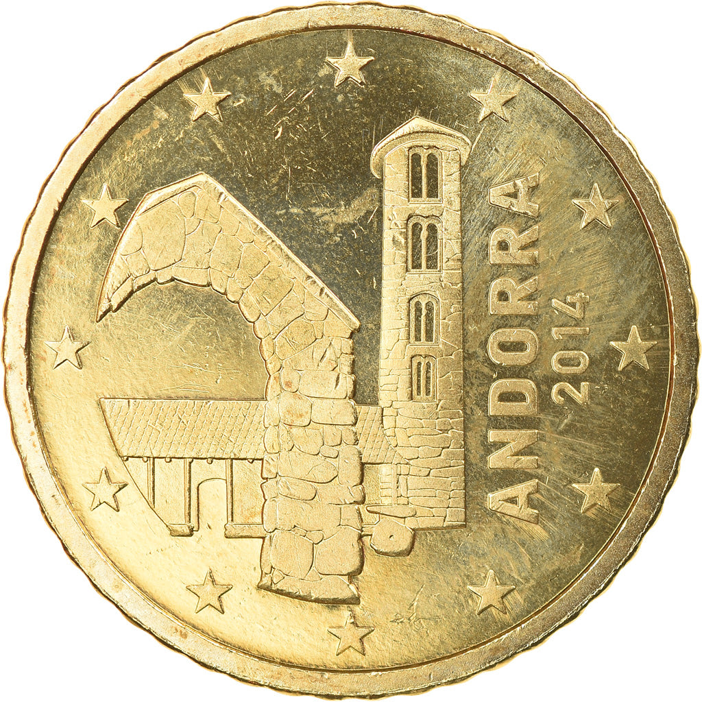 Andorra, 50 Euro Cent, 2014, SPL, Laiton, KM:New