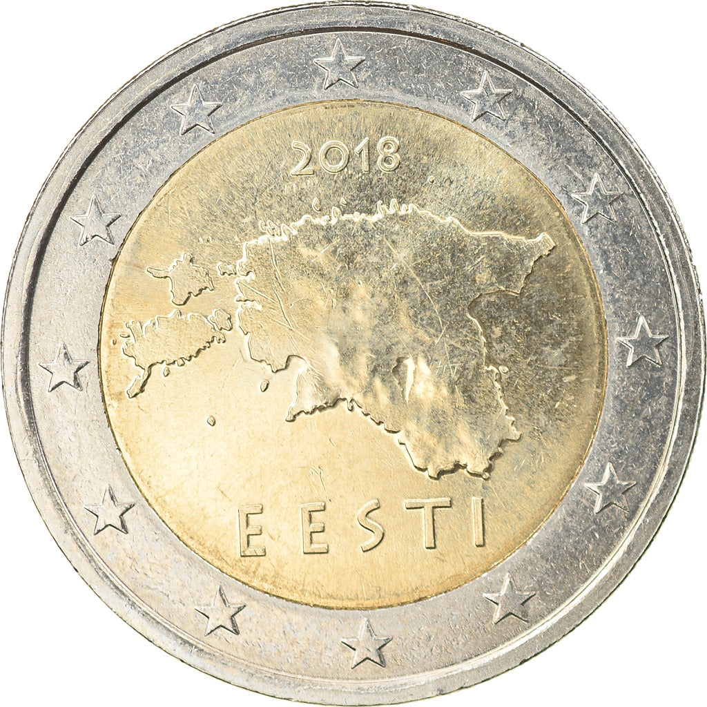Estonia, 2 Euro, 2018, UNZ, Bi-Metallic, KM:New