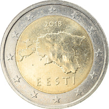 Estonia, 2 Euro, 2018, UNZ, Bi-Metallic, KM:New