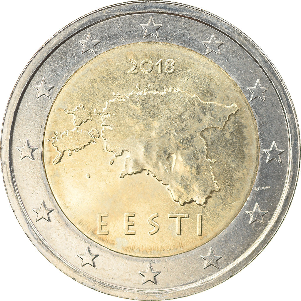 Estonia, 2 Euro, 2018, MS(63), Bi-Metallic, KM:New
