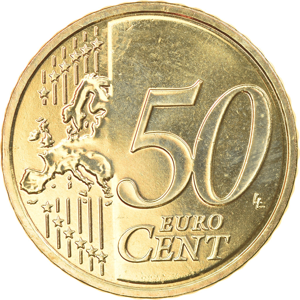 Estónia, 50 Euro Cent, 2018, MS(63), Latão, KM:New