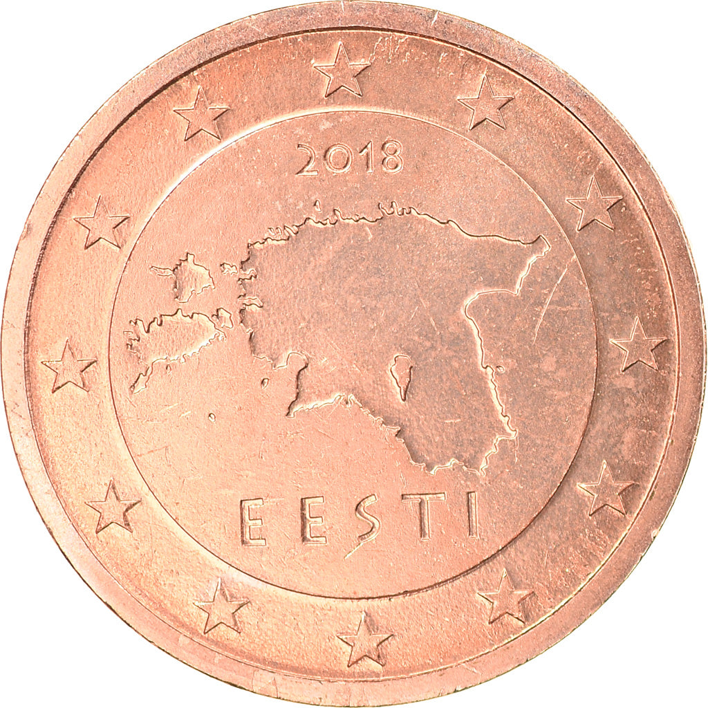 Estonia, 2 Euro Cent, 2018, SPL, Copper Plated Steel, KM:New