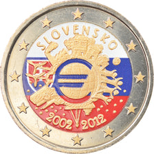 Eslovaquia, 2 Euro, 2012, Kremnica, Colourized, FDC, Bimetálico, KM:120