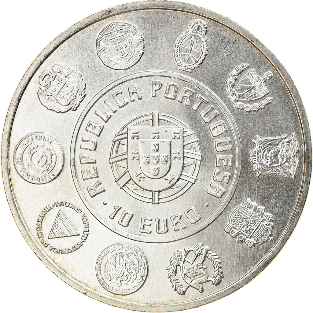 Portugal, 10 Euro, 2003, Lisbon, MS(63), Prata, KM:748