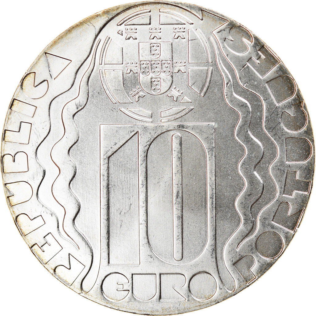 Portogallo, 10 Euro, 2004, Lisbon, SPL, Argento, KM:759