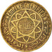 Morocco, Mohammed V, 5 Francs, 1945, Paris, EF(40-45), Aluminum-Bronze, KM:43