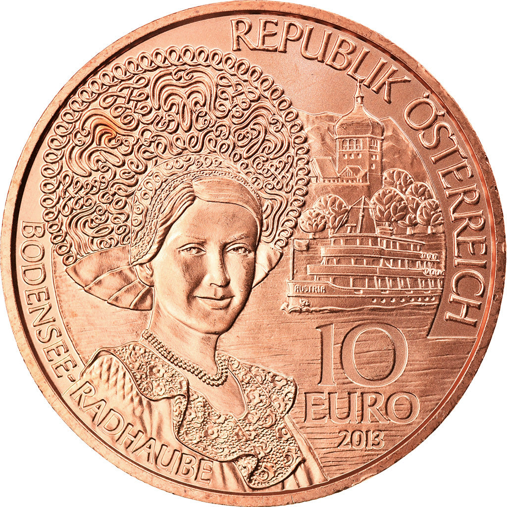 Austria, 10 Euro, 2013, Vienna, EBC+, Cobre, KM:3224