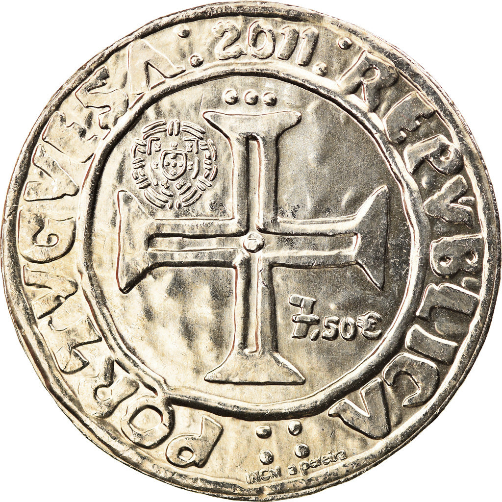 Portugal, 7,5 Euro, 2011, MS(63), Cupro-nickel, KM:New
