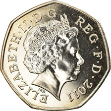 Coin, Great Britain, Elizabeth II, Cycling, 50 Pence, 2011, British Royal Mint