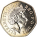 Coin, Great Britain, Elizabeth II, 50 Pence, 2011, British Royal Mint, MS(63)