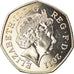 Coin, Great Britain, Elizabeth II, Basketball, 50 Pence, 2011, British Royal
