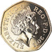 Coin, Great Britain, Elizabeth II, Aquatics, 50 Pence, 2011, British Royal Mint