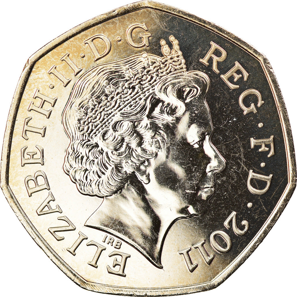 Coin, Great Britain, Elizabeth II, Taekwondo, 50 Pence, 2011, British Royal