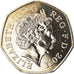 Coin, Great Britain, Elizabeth II, Taekwondo, 50 Pence, 2011, British Royal