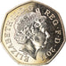 Coin, Great Britain, Elizabeth II, Judo, 50 Pence, 2011, British Royal Mint