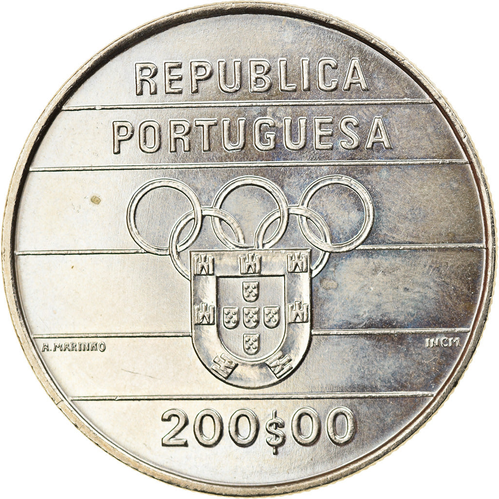 Coin, Portugal, 200 Escudos, 1992, MS(63), Copper-nickel, KM:662