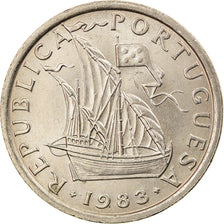Coin, Portugal, 5 Escudos, 1983, MS(63), Copper-nickel, KM:591