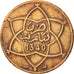 Marokko, Yusuf, 5 Mazunas, 1921, bi-Bariz, Paris, SS, Bronze, KM:28.1