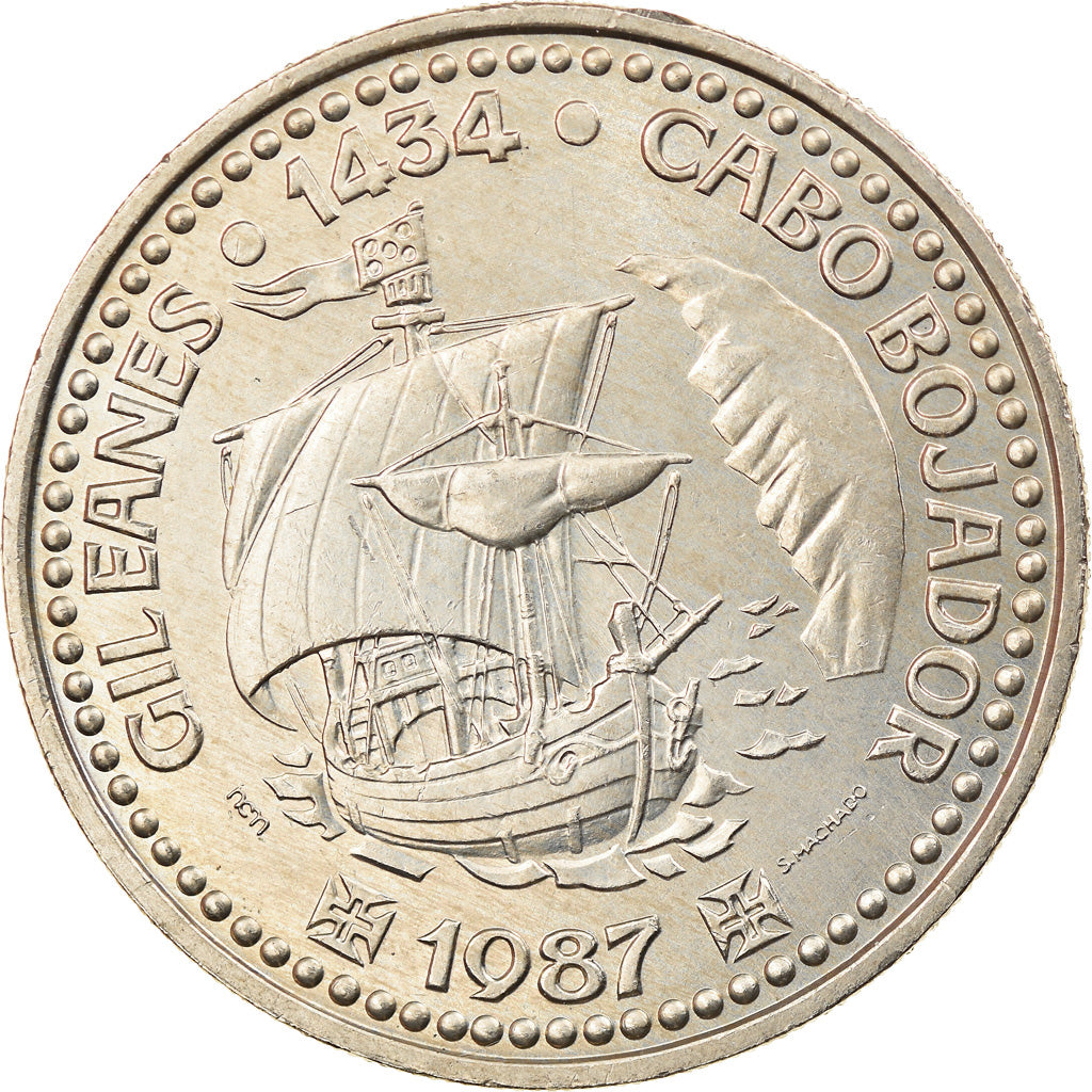 Coin, Portugal, 100 Escudos, 1987, MS(63), Copper-nickel, KM:639