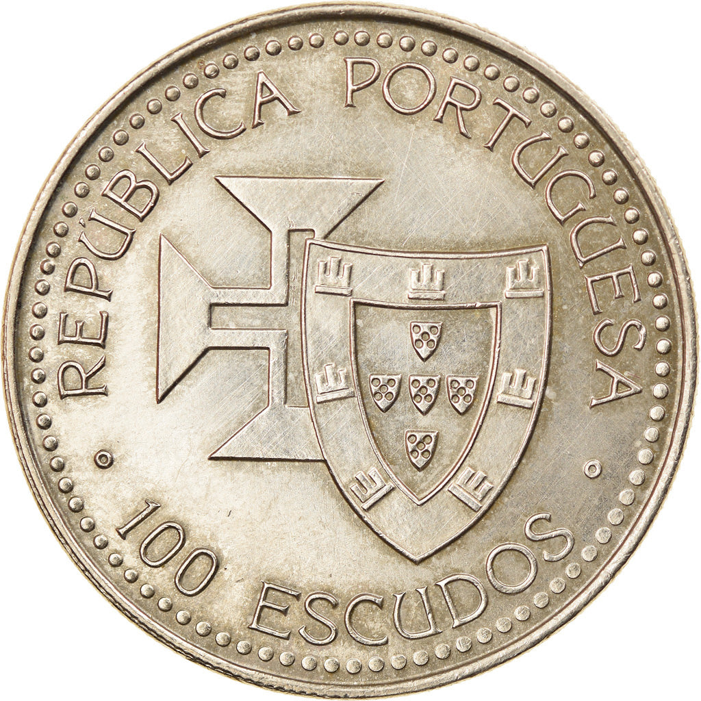 Münze, Portugal, 100 Escudos, 1989, UNZ, Copper-nickel, KM:647