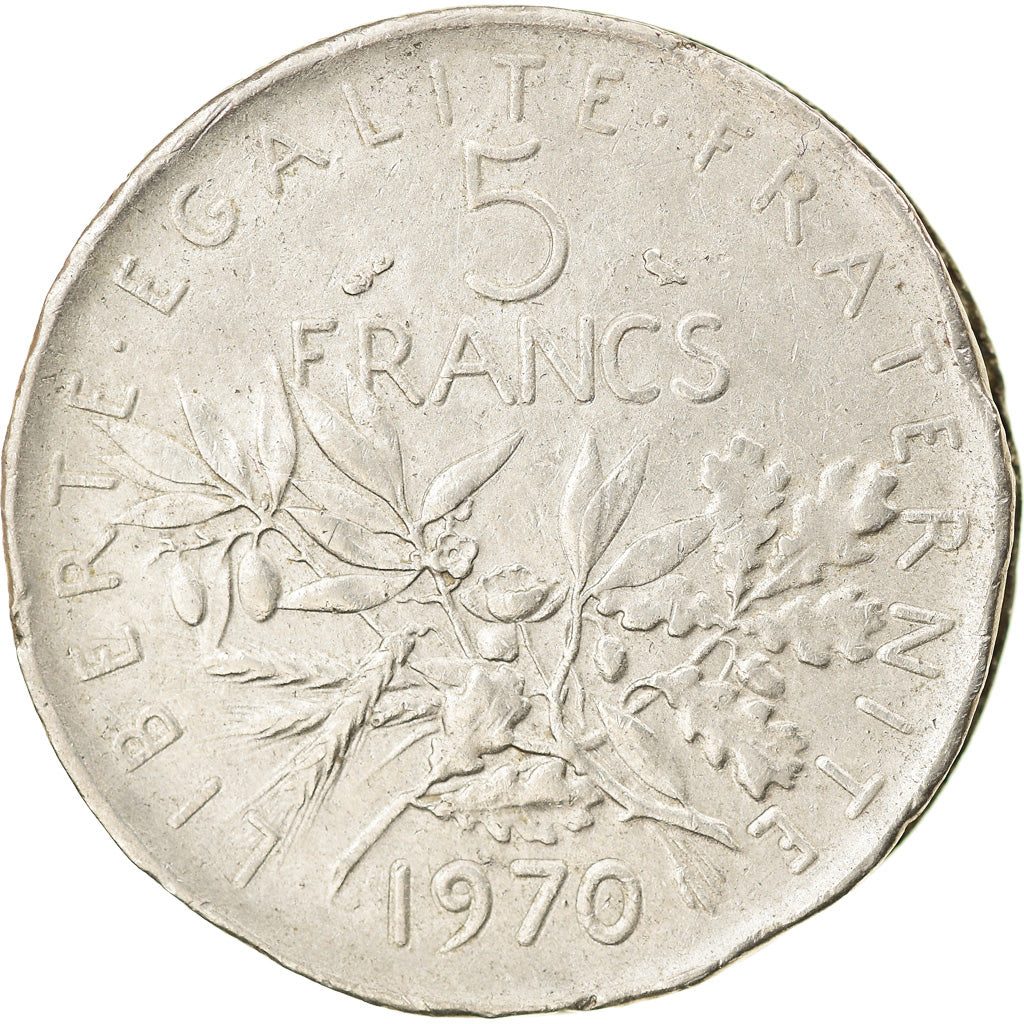 Coin, France, Semeuse, 5 Francs, 1970, Paris, F(12-15), Nickel Clad