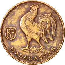 Madagascar, Franc, 1943, Pretoria, AU(50-53), Bronze, KM:2