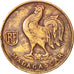 Madagascar, Franc, 1943, Pretoria, AU(50-53), Bronze, KM:2