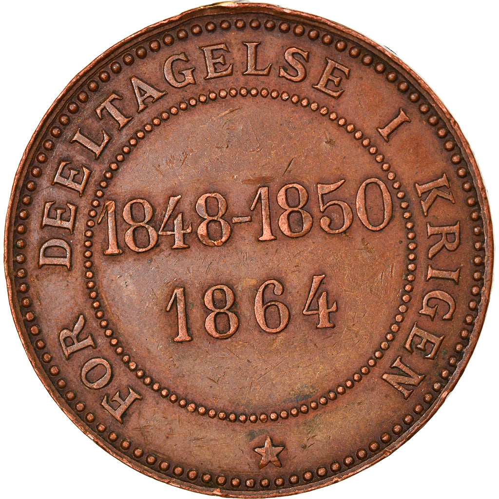 Denmark, Medal, Guerre des Duchés, Christrian IX, Frederik VII, History, 1864