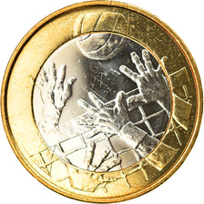 Finland, 5 Euro, Le volley-ball, 2015, Vantaa, MS(63), Bi-Metallic, KM:234