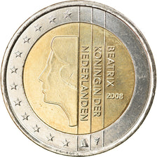 Netherlands, 2 Euro, 2008, Utrecht, AU(55-58), Bi-Metallic, KM:272