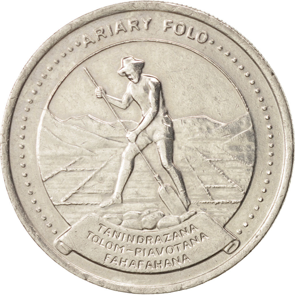 Coin, Madagascar, 10 Ariary, 1978, British Royal Mint, AU(50-53), Nickel, KM:13