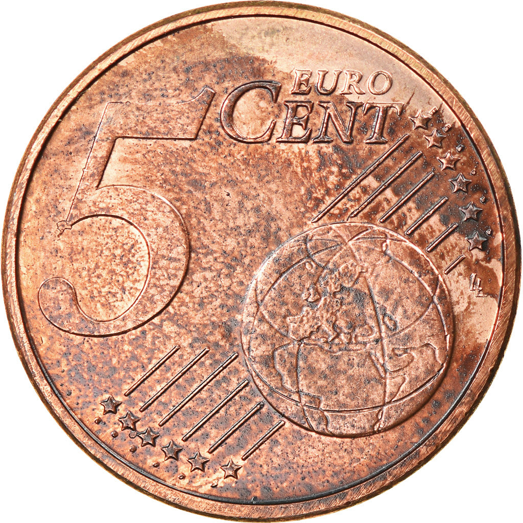 Nederland, 5 Euro Cent, 2010, Utrecht, ZF+, Copper Plated Steel, KM:236
